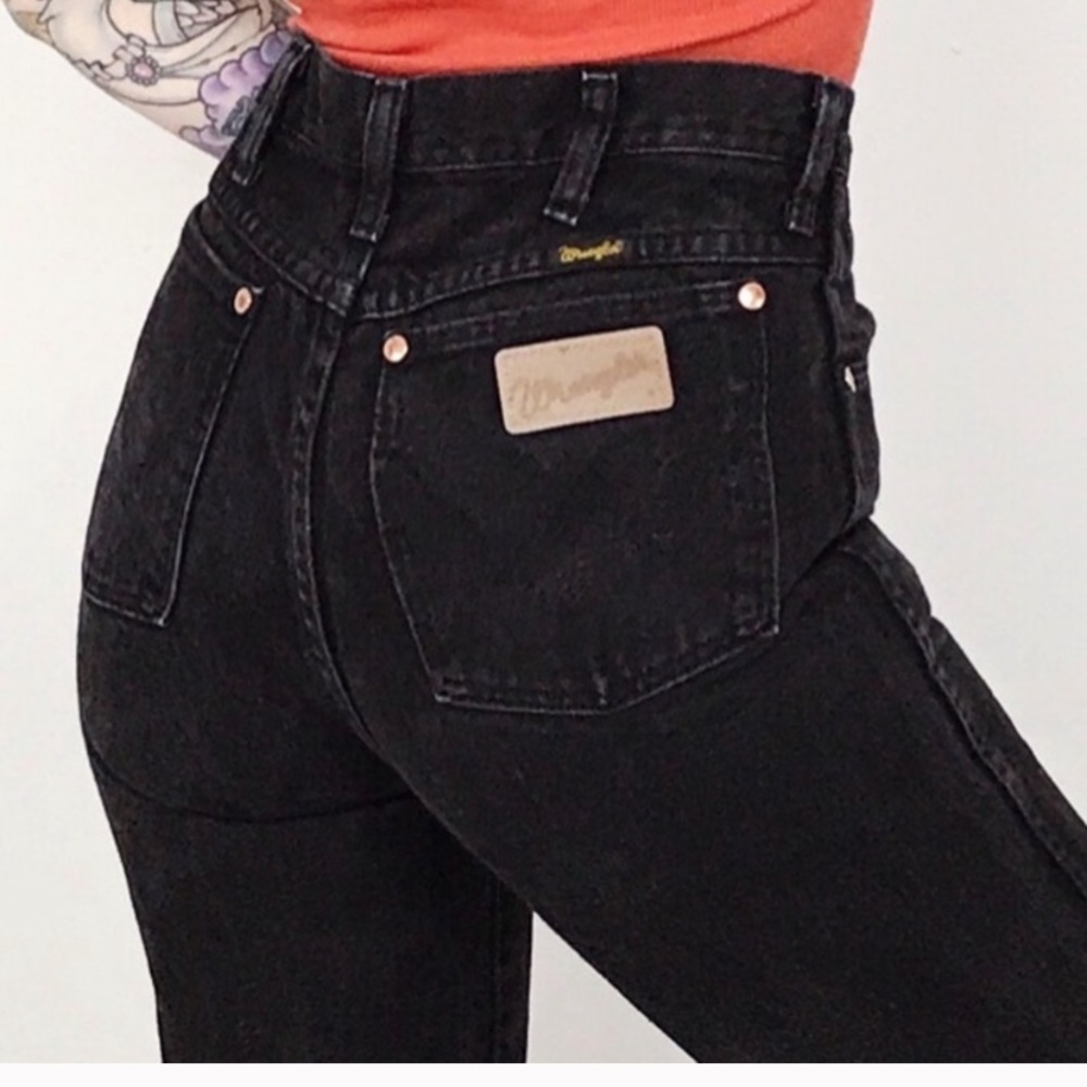 VINTAGE WRANGLER BRAND BOHO COWBOY CUT HIGH RISE JEANS 28 x 36